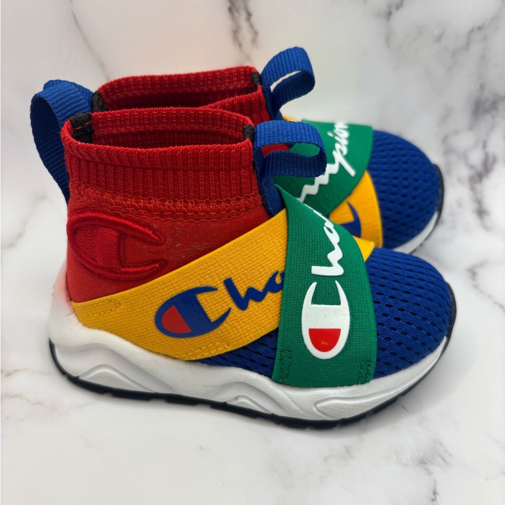 Champion Kids' Red, Blue, and Green Sneakers